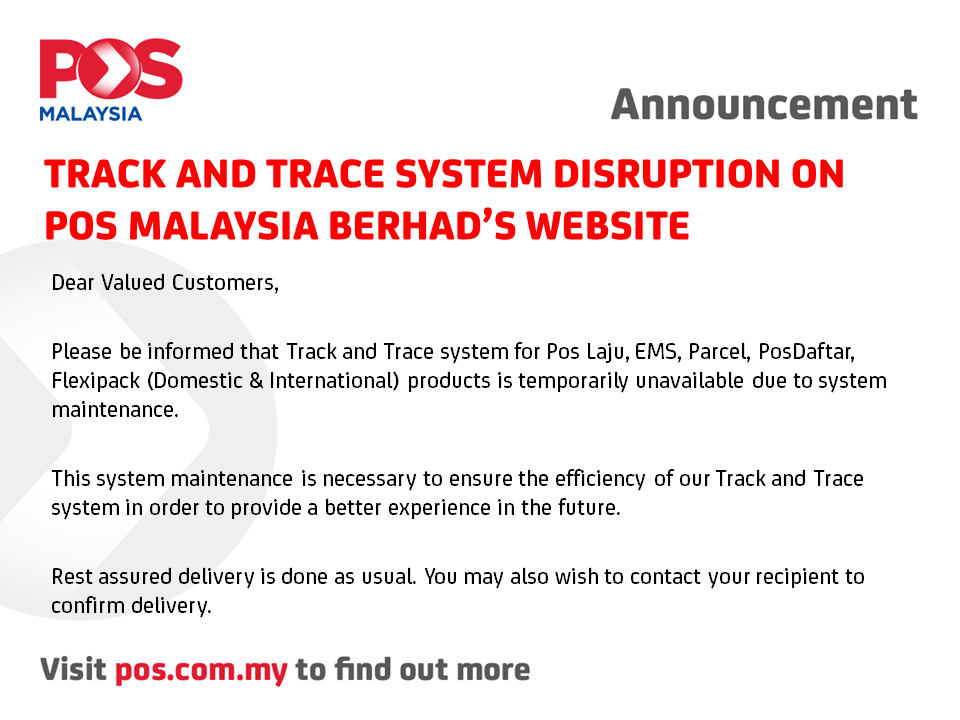Track and Trace Disruption